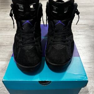 Men’s Black and Purple Jordan Retro